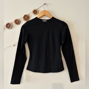 New Adanola black long sleeve top NWT. Never worn.
